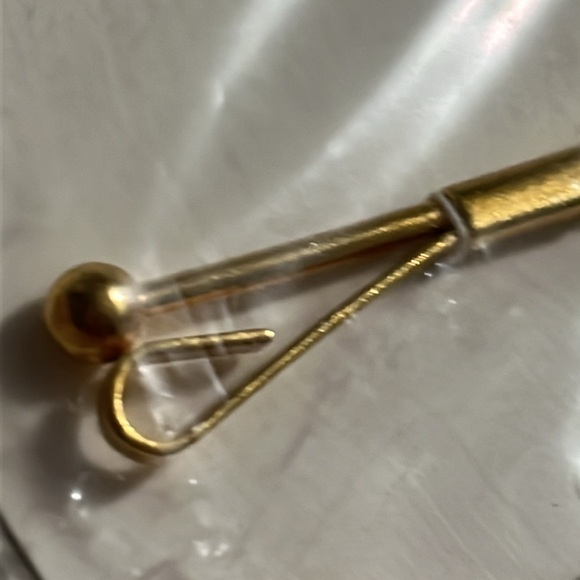 Vtg Gold Tone Collar Clip Collar Bar Collar Holder Men Formal Wear / 2.1” - Picture 2 of 3